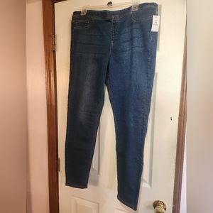 Lictnzee Ladies Jegging Size XL Stretchy Blue Wash